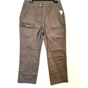 Violets & Roses Crop Cargo Pants 8 NWT